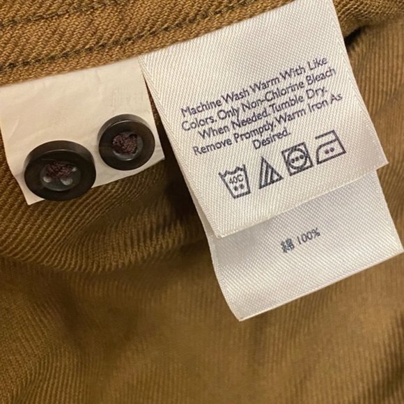 Men Eddie Bauer L flannel relaxed  fit fall autumn camouflage buttoned shirt - Picture 4 of 9